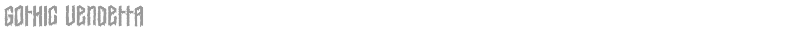 Gothic Vendetta font preview
